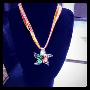 Murano Glass Starfish Necklace